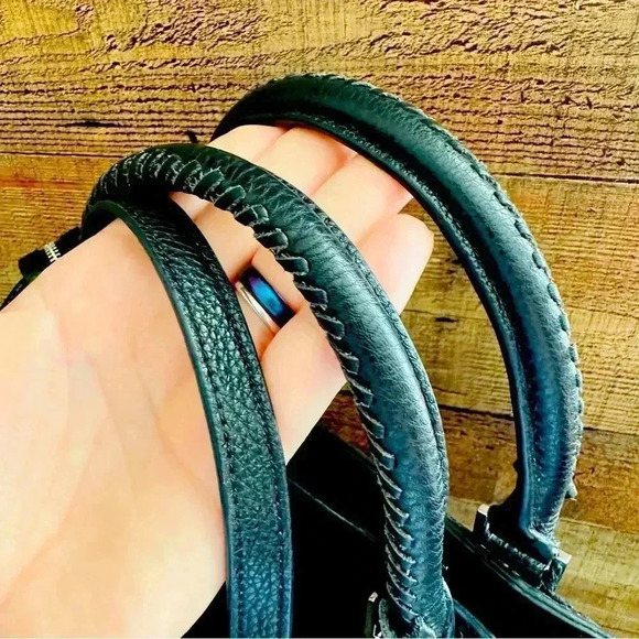 Rebecca Minkoff Regan Pebbled Leather Satchel/Crossbody - Picture 11 of 16